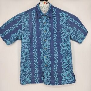 Cooke Street Shirt Mens Large Hawaiian Short Sleeve Button Up Floral Casual Tiki